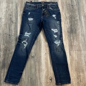 Bluenotes Navy Ripped Men’s Skinny Jeans